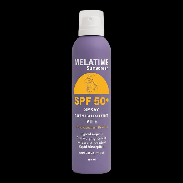 ميلاتايم صن سكرين سبراى واقى من الشمس يعامل حماية (50+) 150 مل - Melatime